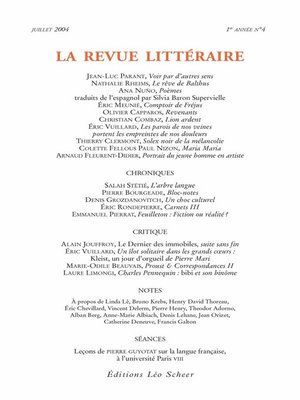 cover image of La Revue Littéraire N°4